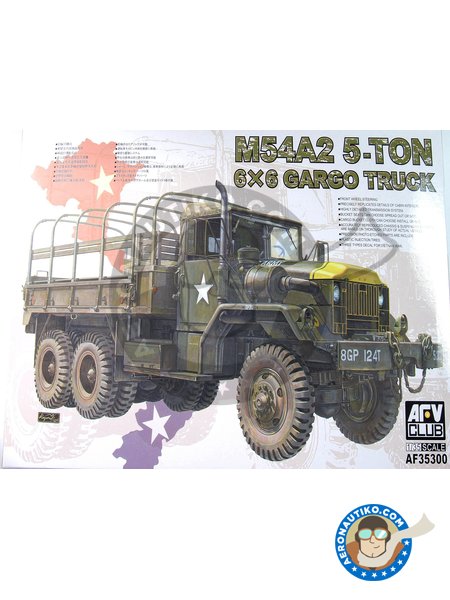 M54A2 5-ton 6x6 Cargo Truck | Cargo truck in 1/35 scale manufactured by AFV Club (ref. AF35300) image
