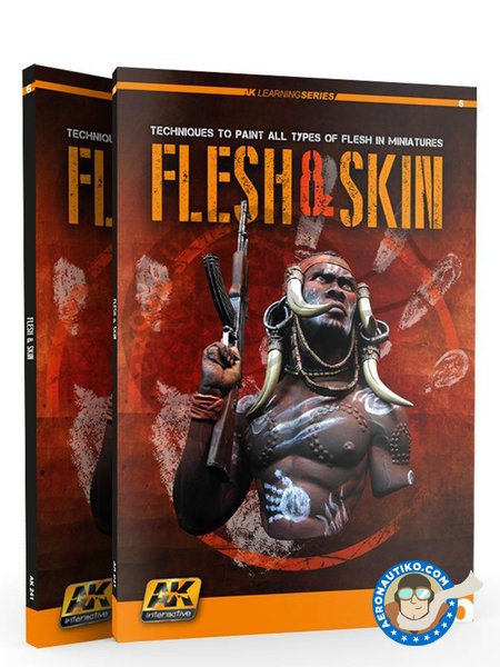 Libro Flesh & Skin. Carnes y pieles. AK Learning Series | Libro fabricado por AK Interactive (ref. AK-242) image