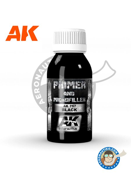 BLACK PRIMER AND MICROFILLER | Primer manufactured by AK Interactive (ref. AK-757) image