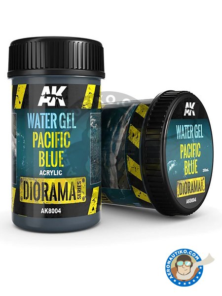 Water gel pacific blue. 250ml | Textures and Dioramas manufactured by AK Interactive (ref. AK8004) image