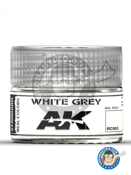 Color blanco grisáceo. Ral 9002 | Real color fabricado por AK Interactive (ref. RC003) image