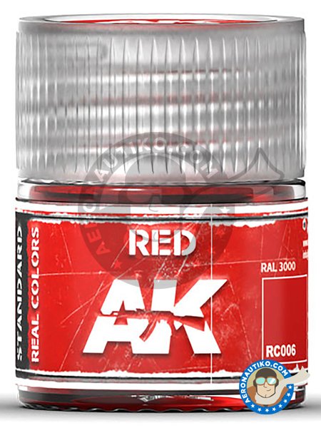 Red. 10ml | Real color manufactured by AK Interactive (ref. RC006) image