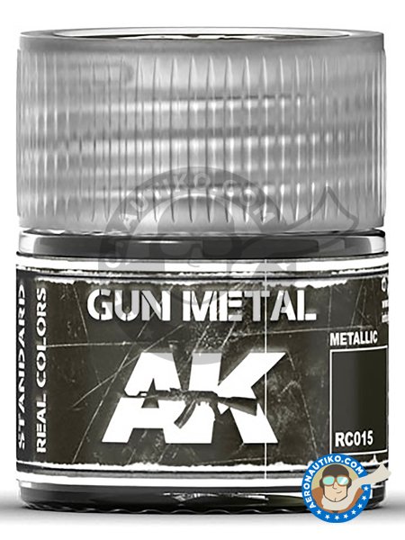Gun metal. 10ml | Real color manufactured by AK Interactive (ref. RC015) image