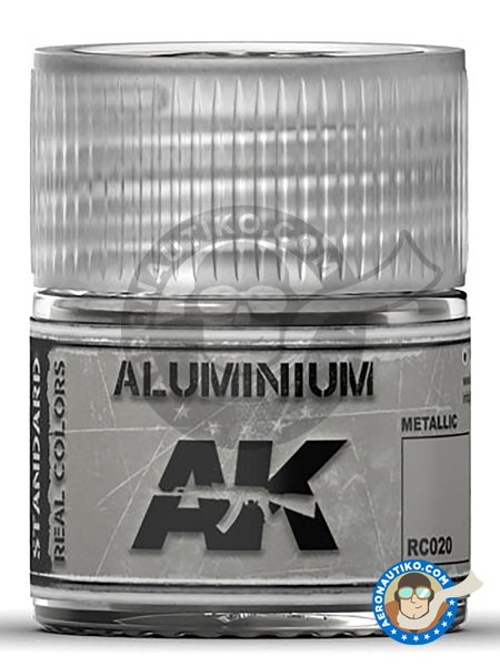 Aluminio. 10ml | Real color fabricado por AK Interactive (ref. RC020) image