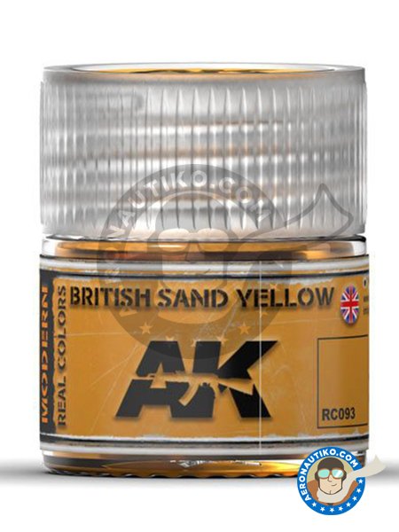 Color Arena amarillo inglés . | Real color fabricado por AK Interactive (ref. RC093) image