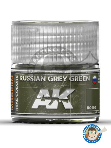 Color russian grey green | Real color manufactured by AK Interactive (ref. RC100) image