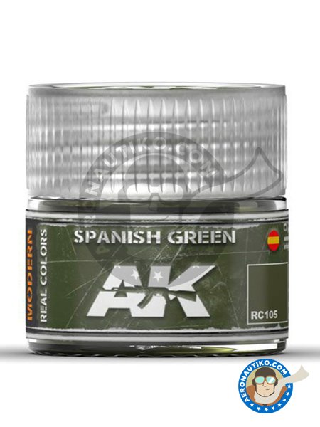 Spanish green. | Real color manufactured by AK Interactive (ref. RC105) image