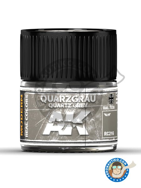 Quartz Grey. Quarzgrau. Ral 7039. 10ml | Real color manufactured by AK Interactive (ref. RC216) image