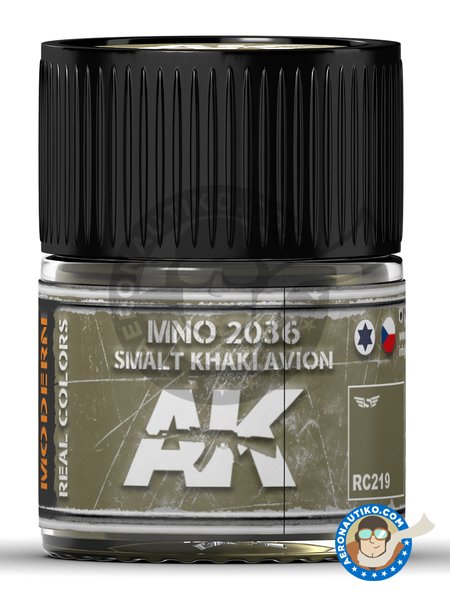 MNO 2036 Smalt Khaki Avion. 10ml | Real color fabricado por AK Interactive (ref. RC219) image