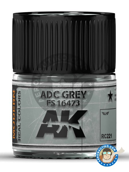 ADC Grey FS 16473. 10ml | Real color manufactured by AK Interactive (ref. RC221) image