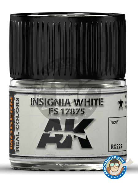 Color blanco insignia. FS 17875. | Real color fabricado por AK Interactive (ref. RC222) image