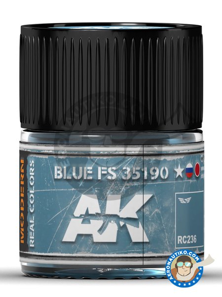 Azul FS 35190. 10ml | Real color fabricado por AK Interactive (ref. RC236) image