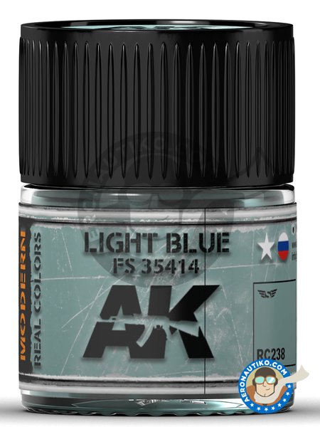 Color azul claro FS 35414 | Real color fabricado por AK Interactive (ref. RC238) image