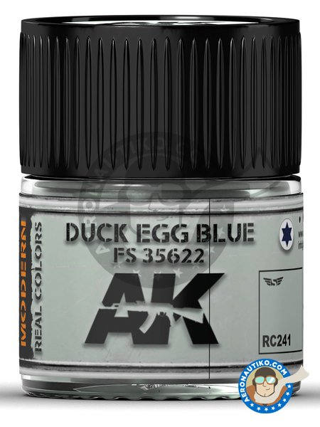Color azul huevo de pato. FS 35622 | Real color fabricado por AK Interactive (ref. RC241) image