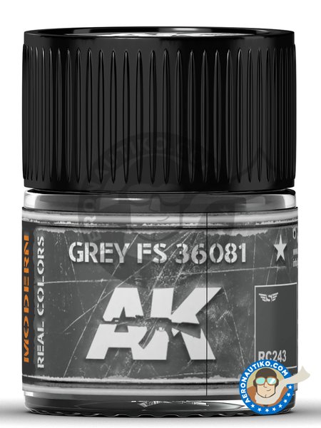 Color Gris FS 36081 | Real color fabricado por AK Interactive (ref. RC243) image