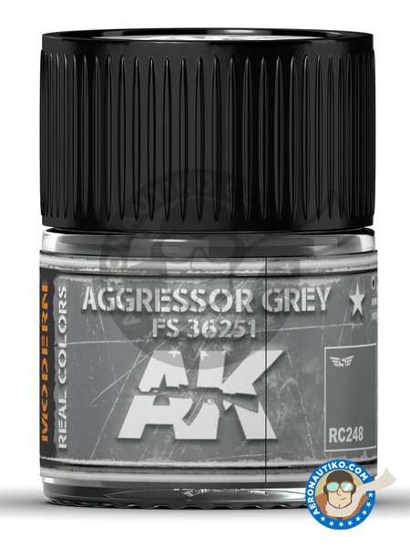 Aggressor grey FS 36251. 10ml | Real color manufactured by AK Interactive (ref. RC248) image