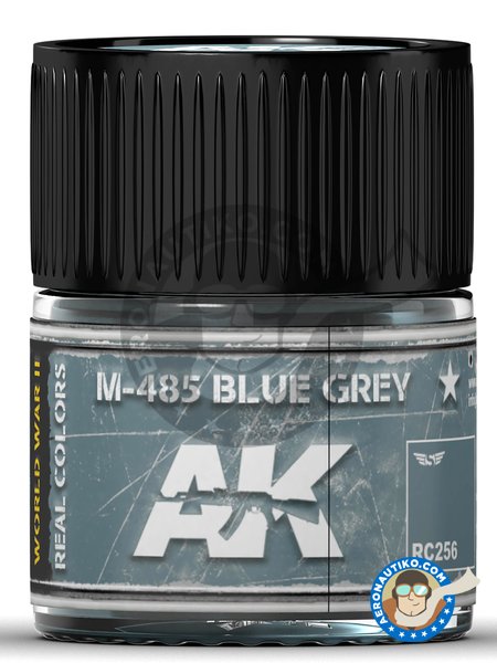 Color azul grisáceo M-485 | Real color fabricado por AK Interactive (ref. RC256) image