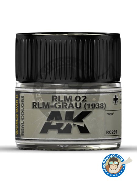 Color RLM 02 RLM-GRAU 1938 | Real color manufactured by AK Interactive (ref. RC265) image
