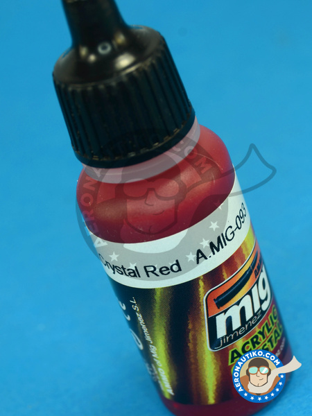 Cristal rojo - Crystal Red - 17ml | Pintura acrílica fabricado por AMMO of Mig Jimenez (ref. A.MIG-0093) image