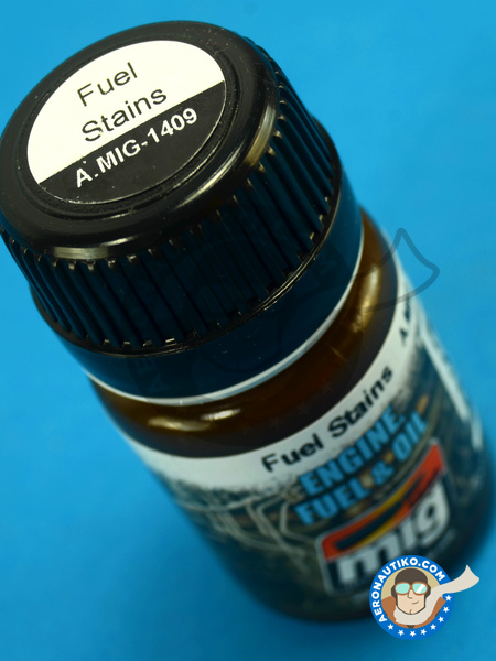 Fuel Stains - 30 ml | Enamel paint manufactured by AMMO of Mig Jimenez (ref. A.MIG-1409) image
