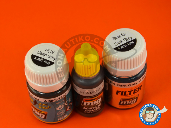 Image 4: WWII Late Luftwaffe cockpits | Color Set | Paints set manufactured by AMMO of Mig Jimenez (ref. A.MIG-7431) Image 4: WWII Late Luftwaffe cockpits | Color Set | Paints set manufactured by AMMO of Mig Jimenez (ref. A.MIG-7431)