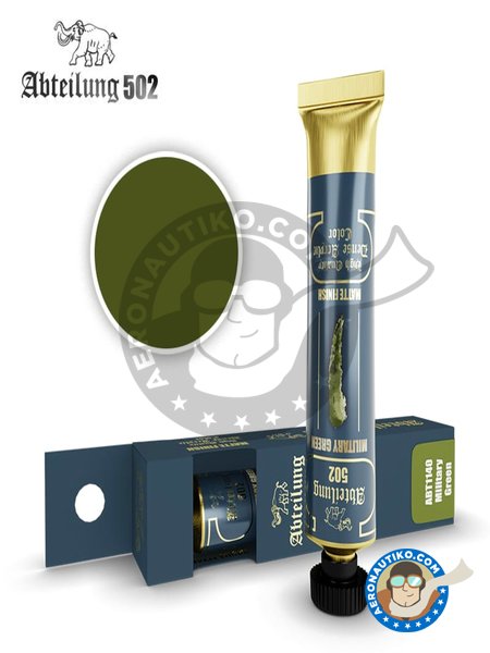 Military green - Acrylic | Paint manufactured by Abteilung 502 (ref. ABT1140) image