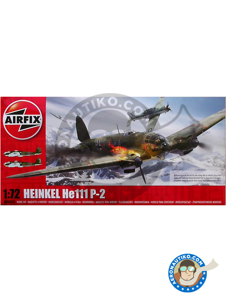 Heinkel He 111 P-2 | Airplane kit in 1/72 scale manufactured by Airfix (ref. A06014) image