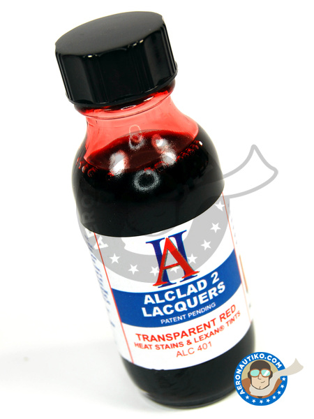 Rojo transparente - bote de 30ml - Transparent Red | Pintura fabricado por Alclad (ref. ALC401) image