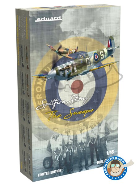 Spitfire Mk.V "The Sweeps" (Spitfire Story) | Airplane kit in 1/48 scale manufactured by Eduard (ref. 11153) image