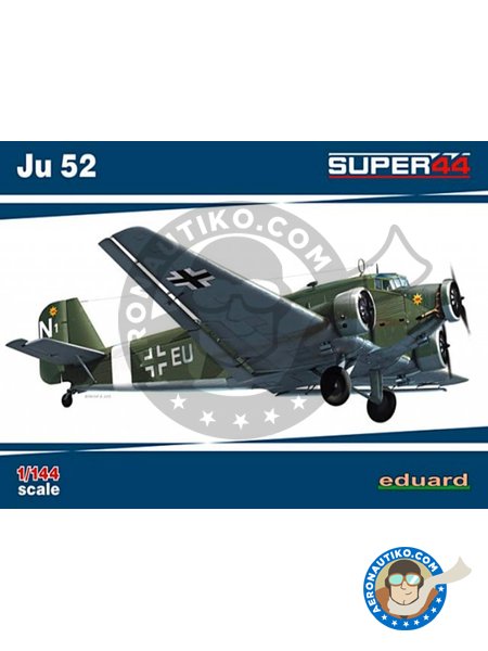 Junkers Ju-52 | Airplane kit in 1/144 scale manufactured by Eduard (ref. 4424) image
