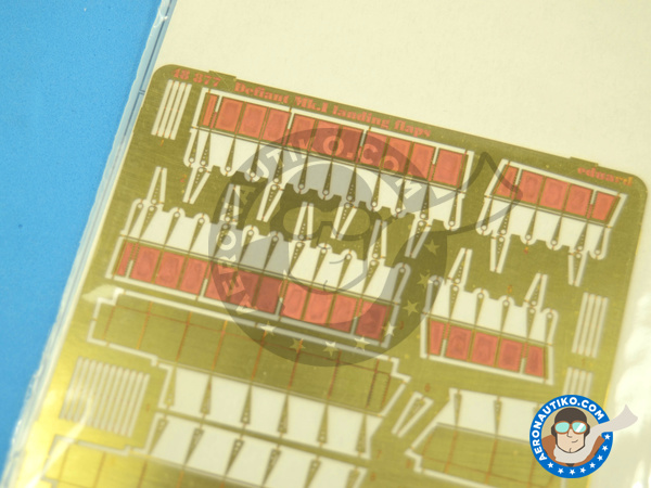Image 3: Boulton Paul Defiant landing flaps Mk I | Photo-etched parts in 1/48 scale manufactured by Eduard (ref. 48877) Image 3: Boulton Paul Defiant landing flaps Mk I | Photo-etched parts in 1/48 scale manufactured by Eduard (ref. 48877)