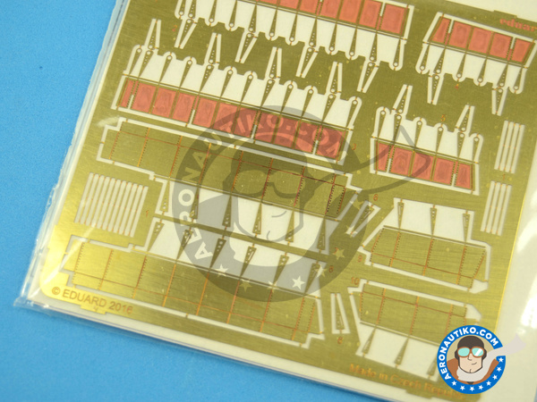 Image 4: Boulton Paul Defiant landing flaps Mk I | Photo-etched parts in 1/48 scale manufactured by Eduard (ref. 48877) Image 4: Boulton Paul Defiant landing flaps Mk I | Photo-etched parts in 1/48 scale manufactured by Eduard (ref. 48877)