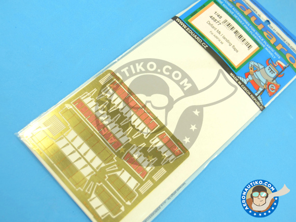 Image 5: Boulton Paul Defiant landing flaps Mk I | Photo-etched parts in 1/48 scale manufactured by Eduard (ref. 48877) Image 5: Boulton Paul Defiant landing flaps Mk I | Photo-etched parts in 1/48 scale manufactured by Eduard (ref. 48877)