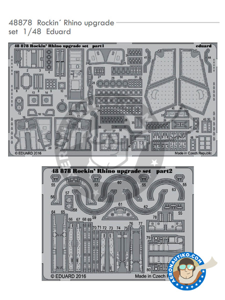 McDonnell Douglas F-4 Phantom II J | Photo-etched parts in 1/48 scale manufactured by Eduard (ref. 48878) image