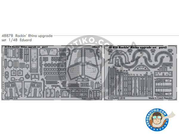 Image 1: McDonnell Douglas F-4 Phantom II J | Photo-etched parts in 1/48 scale manufactured by Eduard (ref. 48878) Image 1: McDonnell Douglas F-4 Phantom II J | Photo-etched parts in 1/48 scale manufactured by Eduard (ref. 48878)