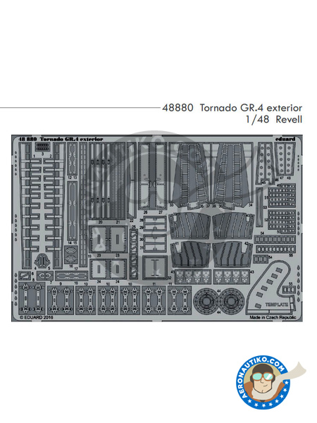 Panavia Tornado exterior GR. 4 | Photo-etched parts in 1/48 scale manufactured by Eduard (ref. 48880) image