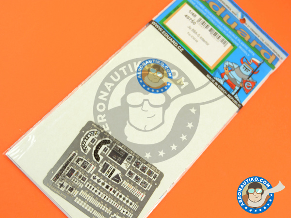 Image 3: Junkers Ju-88 A-5 | Coloured photo-etched cockpit parts in 1/48 scale manufactured by Eduard (ref. 49750) Image 3: Junkers Ju-88 A-5 | Coloured photo-etched cockpit parts in 1/48 scale manufactured by Eduard (ref. 49750)