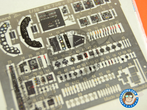 Image 7: Junkers Ju-88 A-5 | Coloured photo-etched cockpit parts in 1/48 scale manufactured by Eduard (ref. 49750) Image 7: Junkers Ju-88 A-5 | Coloured photo-etched cockpit parts in 1/48 scale manufactured by Eduard (ref. 49750)