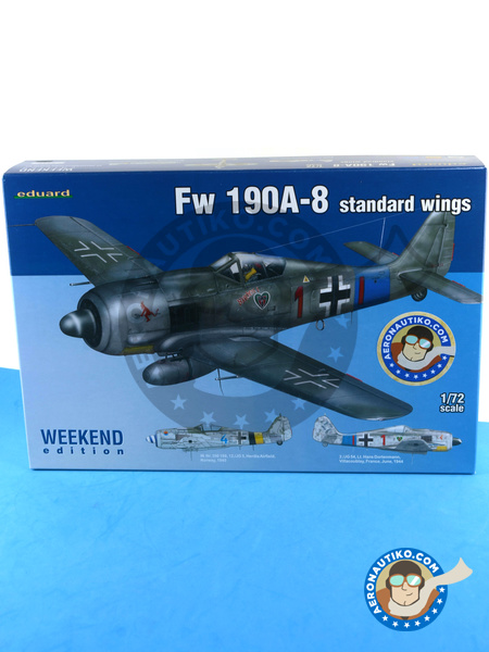 Focke-Wulf Fw 190 Würger A-8 | Airplane kit in 1/72 scale manufactured by Eduard (ref. 7435) image