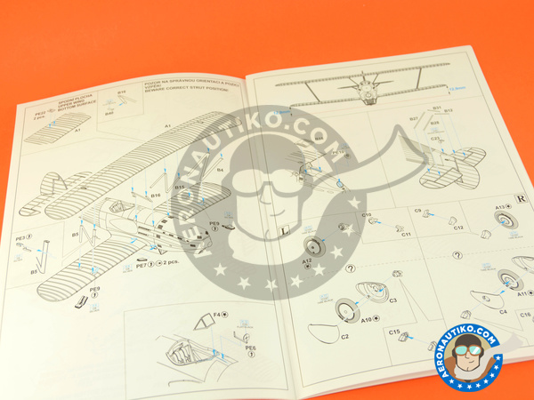 Image 10: Avia B.534 III serie | Airplane kit in 1/48 scale manufactured by Eduard (ref. 8191) Image 10: Avia B.534 III serie | Airplane kit in 1/48 scale manufactured by Eduard (ref. 8191)