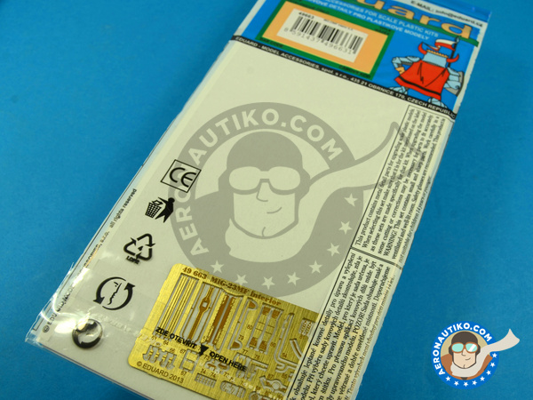 Image 2: Mikoyan-Gurevich MiG-23 Flogger interior MF | Coloured photo-etched cockpit parts in 1/48 scale manufactured by Eduard (ref. ED49663) Image 2: Mikoyan-Gurevich MiG-23 Flogger interior MF | Coloured photo-etched cockpit parts in 1/48 scale manufactured by Eduard (ref. ED49663)