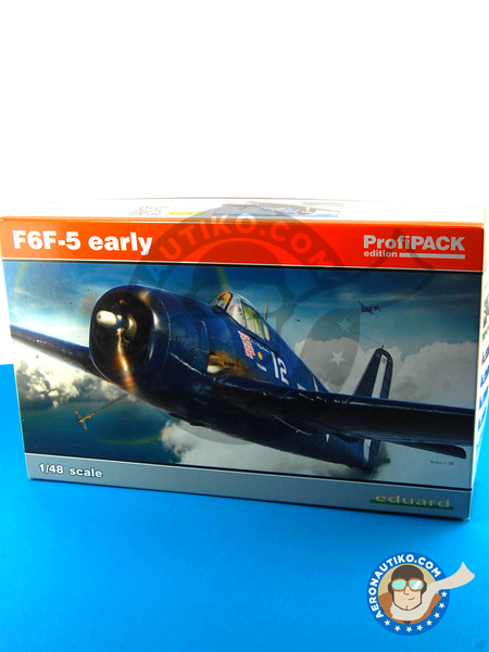 Grumman F6F Hellcat 5 early | Airplane kit in 1/48 scale manufactured by Eduard (ref. ED8225) image