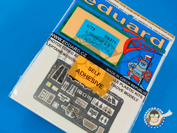 Image 2: Ling-Temco-Vought A-7 Corsair II D | Coloured photo-etched cockpit parts in 1/72 scale manufactured by Eduard (ref. EDSS371) Image 2: Ling-Temco-Vought A-7 Corsair II D | Coloured photo-etched cockpit parts in 1/72 scale manufactured by Eduard (ref. EDSS371)