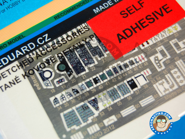 Image 2: Grumman F-14 Tomcat A | Coloured photo-etched cockpit parts in 1/72 scale manufactured by Eduard (ref. EDSS405) Image 2: Grumman F-14 Tomcat A | Coloured photo-etched cockpit parts in 1/72 scale manufactured by Eduard (ref. EDSS405)