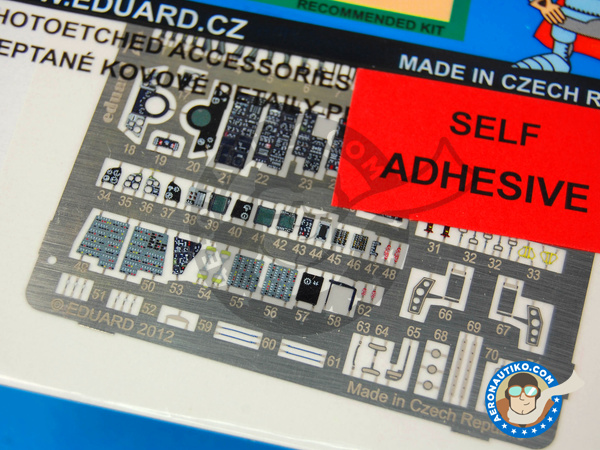 Image 3: Grumman F-14 Tomcat A | Coloured photo-etched cockpit parts in 1/72 scale manufactured by Eduard (ref. EDSS405) Image 3: Grumman F-14 Tomcat A | Coloured photo-etched cockpit parts in 1/72 scale manufactured by Eduard (ref. EDSS405)