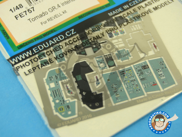 Image 2: Panavia Tornado GR. 4 | Coloured photo-etched cockpit parts in 1/48 scale manufactured by Eduard (ref. FE757) Image 2: Panavia Tornado GR. 4 | Coloured photo-etched cockpit parts in 1/48 scale manufactured by Eduard (ref. FE757)