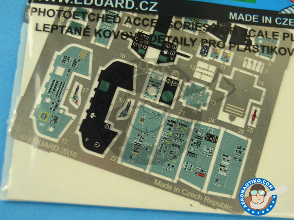 Image 3: Panavia Tornado GR. 4 | Coloured photo-etched cockpit parts in 1/48 scale manufactured by Eduard (ref. FE757) Image 3: Panavia Tornado GR. 4 | Coloured photo-etched cockpit parts in 1/48 scale manufactured by Eduard (ref. FE757)