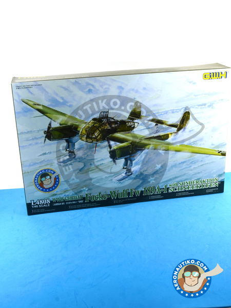Focke-Wulf Fw 189 Uhu A-1 Sonderaktion Scnheekufen | Airplane kit in 1/48 scale manufactured by Great Wall Hobby (ref. L4808) image