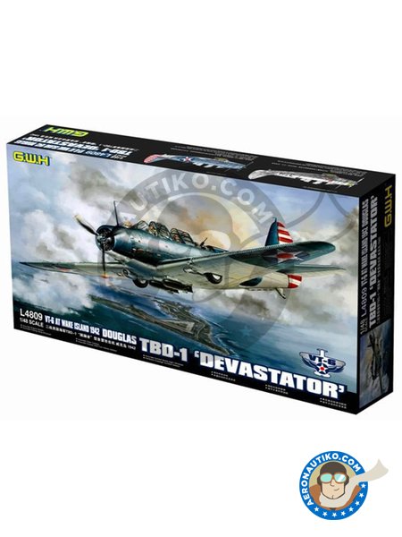 Douglas TBD-1 Devastator | Airplane kit in 1/48 scale manufactured by Great Wall Hobby (ref. L4809) image