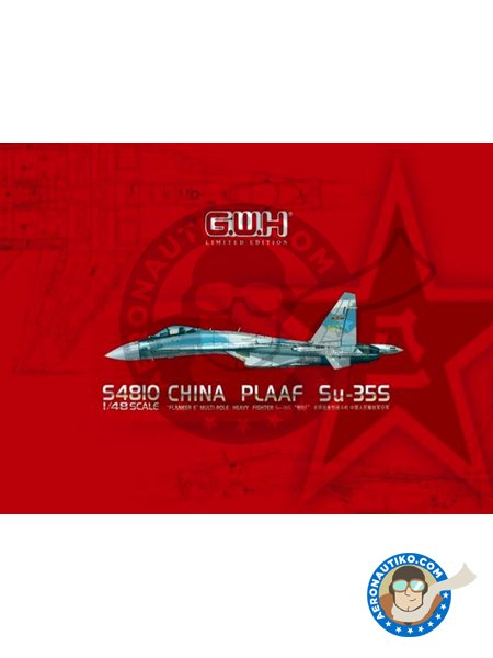 China PLAAF Su-35S "Flanker E" Multi-Role Heavy Fighter | Airplane kit in 1/48 scale manufactured by Great Wall Hobby (ref. S4810) image